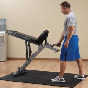 Body-Solid Pro Clubline (SFID325) Adjustable Bench for Power Racks and Dumbbell Curls, Home and Commercial Gym