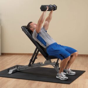 Body-Solid Pro Clubline (SFID325) Adjustable Bench for Power Racks and Dumbbell Curls, Home and Commercial Gym