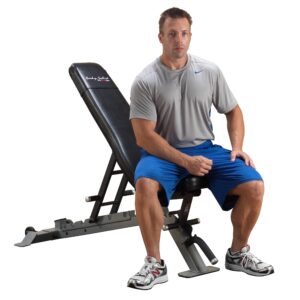 Body-Solid Pro Clubline (SFID325) Adjustable Bench for Power Racks and Dumbbell Curls, Home and Commercial Gym