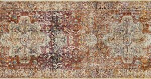 Loloi Javari Berry/Sunrise 2'-6" x 8'-0" Runner Rug