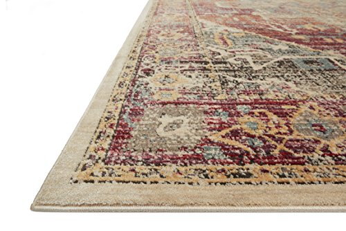 Loloi Javari Berry/Sunrise 2'-6" x 8'-0" Runner Rug