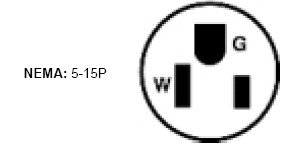 Leviton 5266-CA 15 Amp, 125 Volt, Angle Plug, Straight Blade, Industrial Grade, Grounding, Black-White (10 Pack)