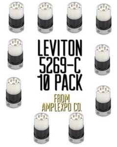 leviton 161-05269-00c 2 pole 15 amp 125 volt industrial grade straight blade conne