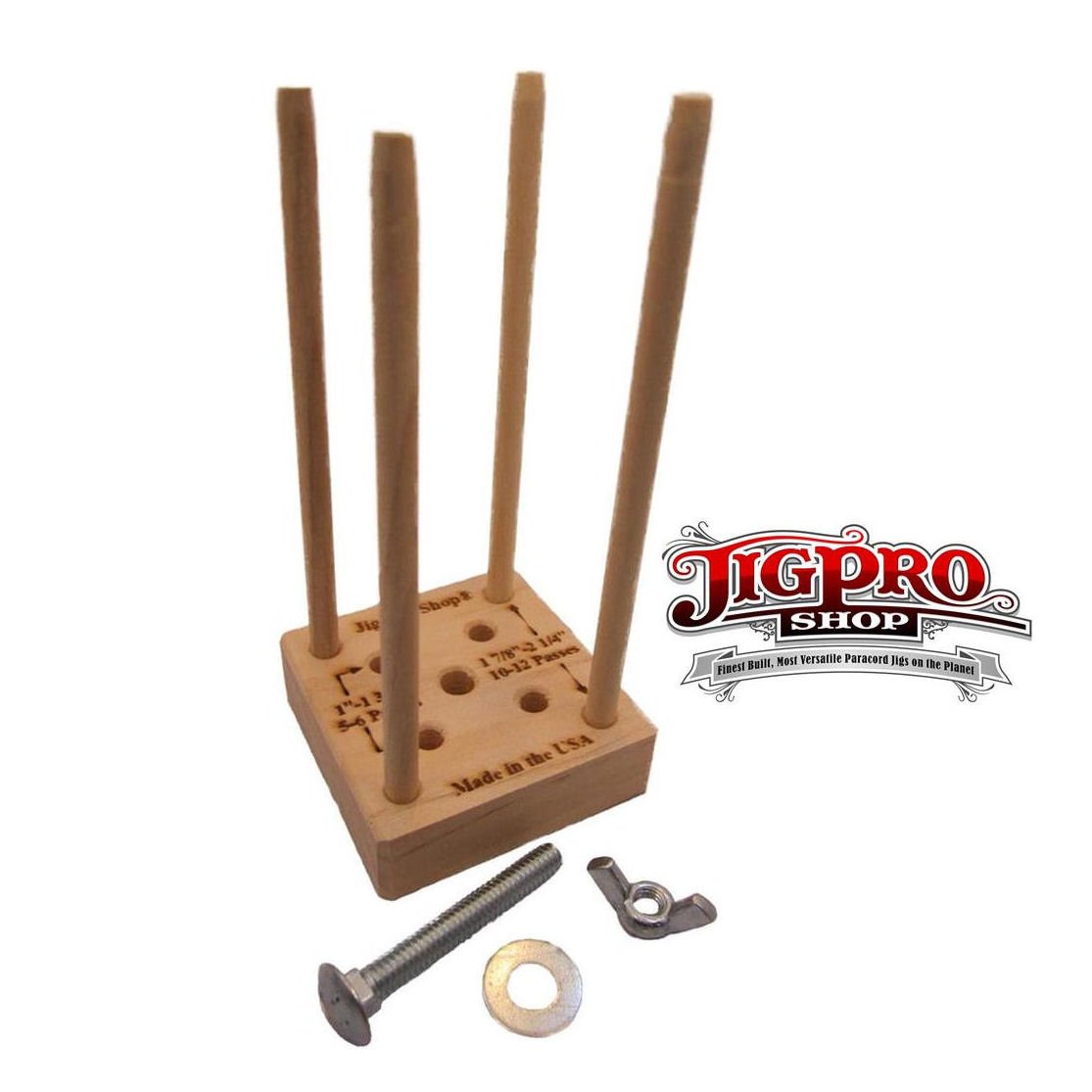 Jig Pro Shop 10" Pocket Pro w/Multi-Monkey Paracord Bracelet Jig