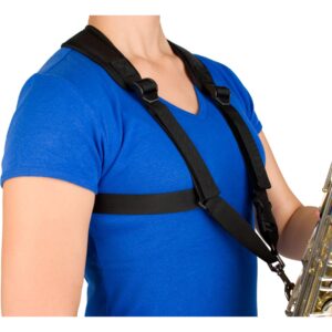 pro tec protec saxophone harness with deluxe metal trigger snap-size: small, model a306sm