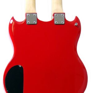 BadAax Dlb Neck Dbl Cut A Way Guitar 70's Style Model Red