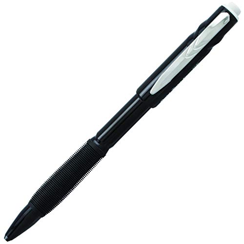 Pentel Twist-Erase GT, 0.7mm, Mechanical Pencil Transparent Black, Box of 12 (QE207A)