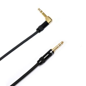 Audio2000's C26001 1 Ft 1/4" TRS Right Angle to 1/4" TRS Cable