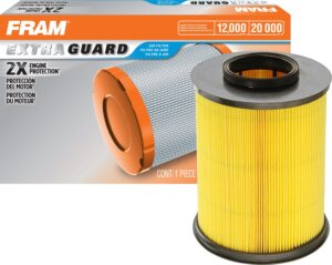 fram extra guard ca11114 replacement engine air filter for select acura tsx and honda accord (2.4l), provides up to 12 months or 12,000 miles filter protection