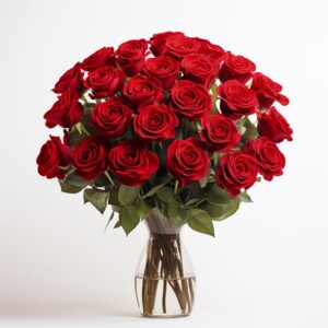 Red Roses- 50 Fresh Flowers- Beautiful Gift (OM)