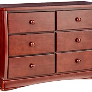 Delta Children Bentley Six Drawer Dresser, Black Cherry Espresso