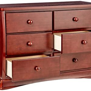 Delta Children Bentley Six Drawer Dresser, Black Cherry Espresso