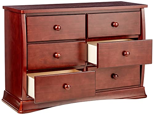 Delta Children Bentley Six Drawer Dresser, Black Cherry Espresso