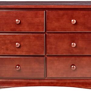 Delta Children Bentley Six Drawer Dresser, Black Cherry Espresso