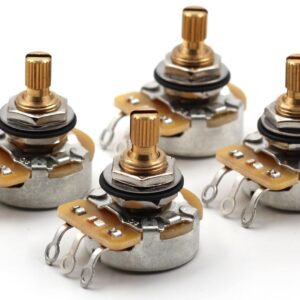 CTS TAOT CUSTOM 525K SHORT Split Shaft Audio Taper Potentiometers - 500K - Set of 4 (4X)