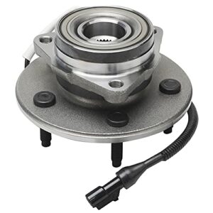 Detroit Axle - 4WD Front Wheel Bearing Hubs for 1997-2000 Ford F-150 [w/ 4-Wheel ABS], Replacement 1998 1999 F-150 Wheel Bearing and Hubs Assembly Set, Pair Hubs