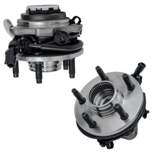 detroit axle - 4wd front wheel bearing hubs for 1998-2000 ford ranger mazda b4000, replacement 1999 ranger b4000 [w/ 4-wheel abs] wheel bearing and hubs assembly set