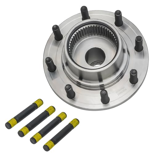 Detroit Axle - 4WD Front Wheel Bearing Hubs for 99-04 Ford F-250 F-350 F-450 F-550 Super Duty [DRW; 4-Wheel ABS], 1999 2000 2001 2002 2003 2004 Ford Wheel Bearing and Hubs Assembly Set Replacement