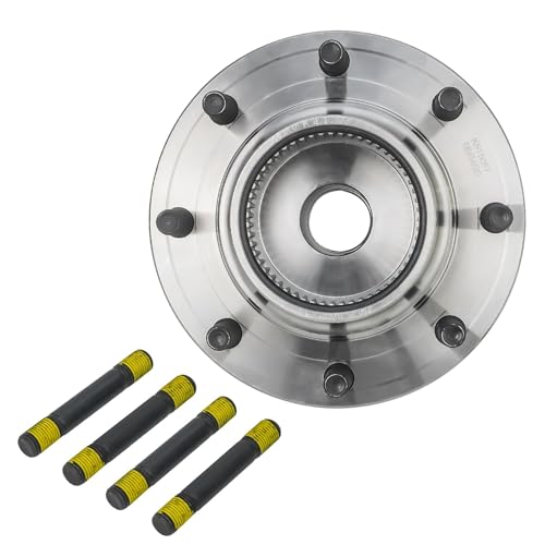 Detroit Axle - 4WD Front Wheel Bearing Hubs for 99-04 Ford F-250 F-350 F-450 F-550 Super Duty [DRW; 4-Wheel ABS], 1999 2000 2001 2002 2003 2004 Ford Wheel Bearing and Hubs Assembly Set Replacement