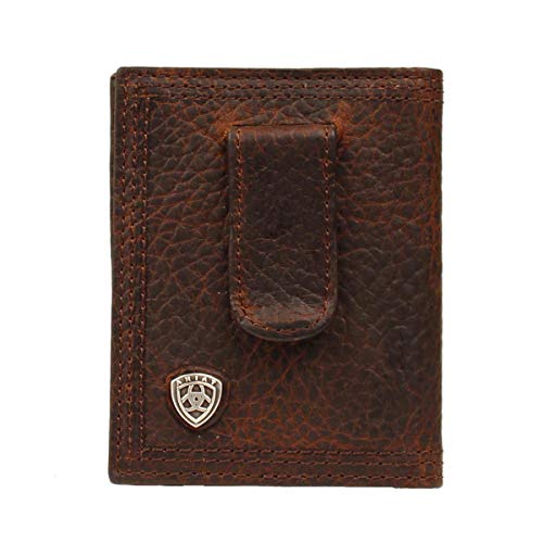 Ariat Men's Rowdy wallets Bifold Money, Brown, One Size