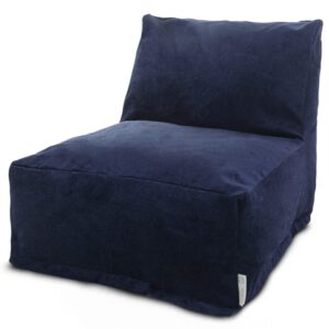 majestic home goods villa navy bean bag chair lounger