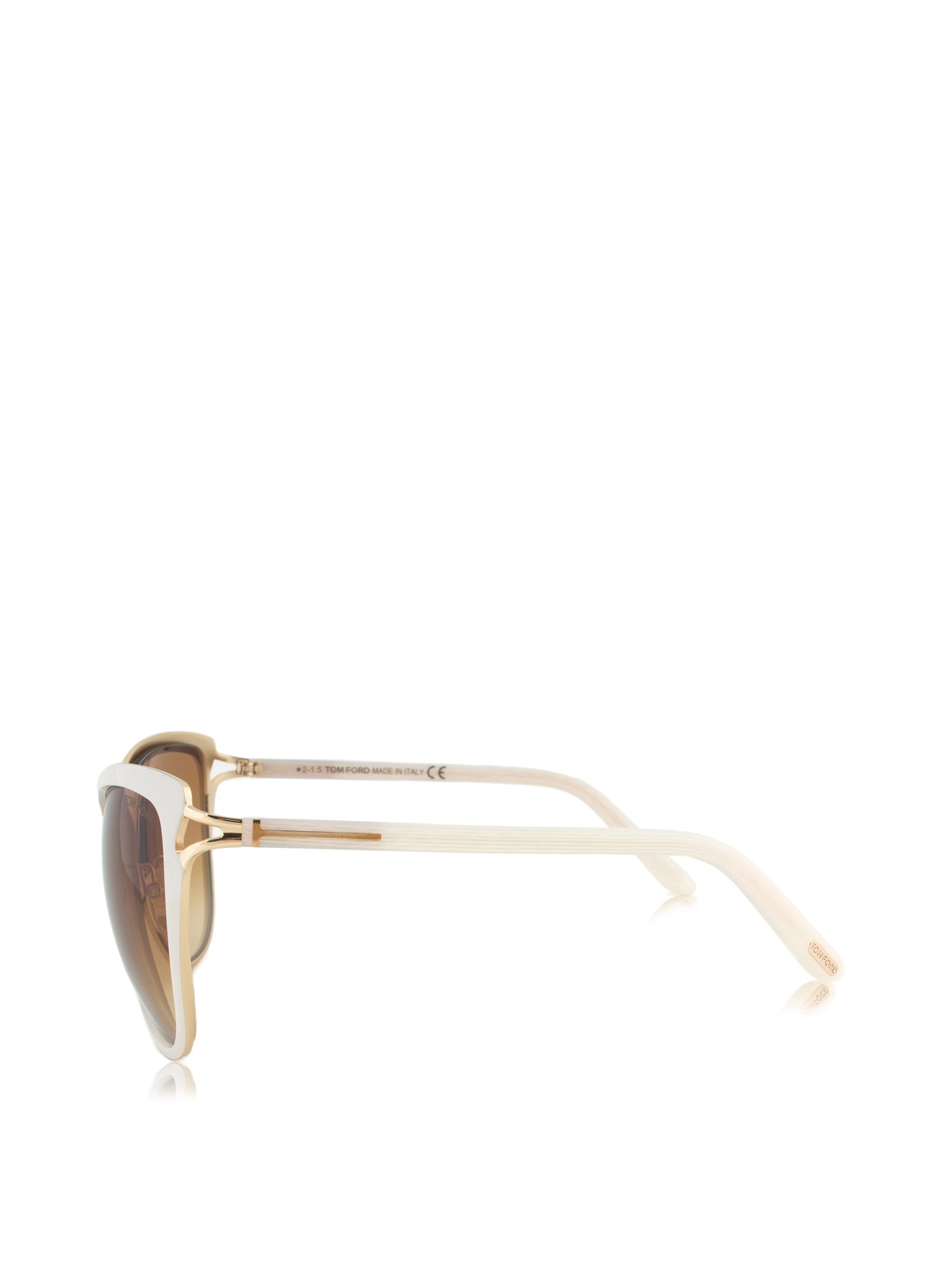 Tom Ford Celia Sunglasses, Ivory/Gold, 59-17-130