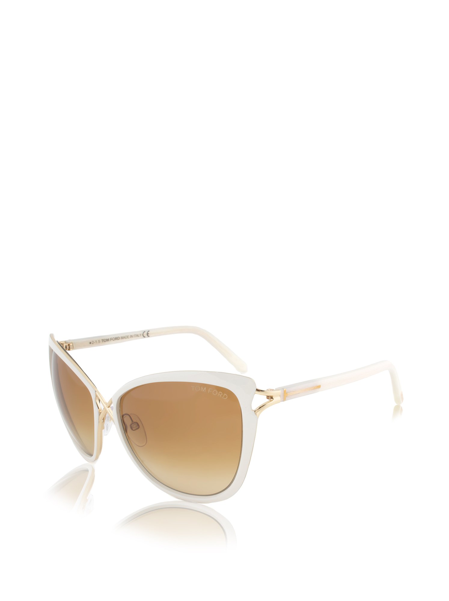 Tom Ford Celia Sunglasses, Ivory/Gold, 59-17-130