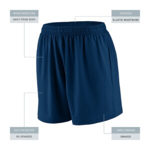 Augusta Sportswear Augusta Girls Inferno Short, Navy, Medium