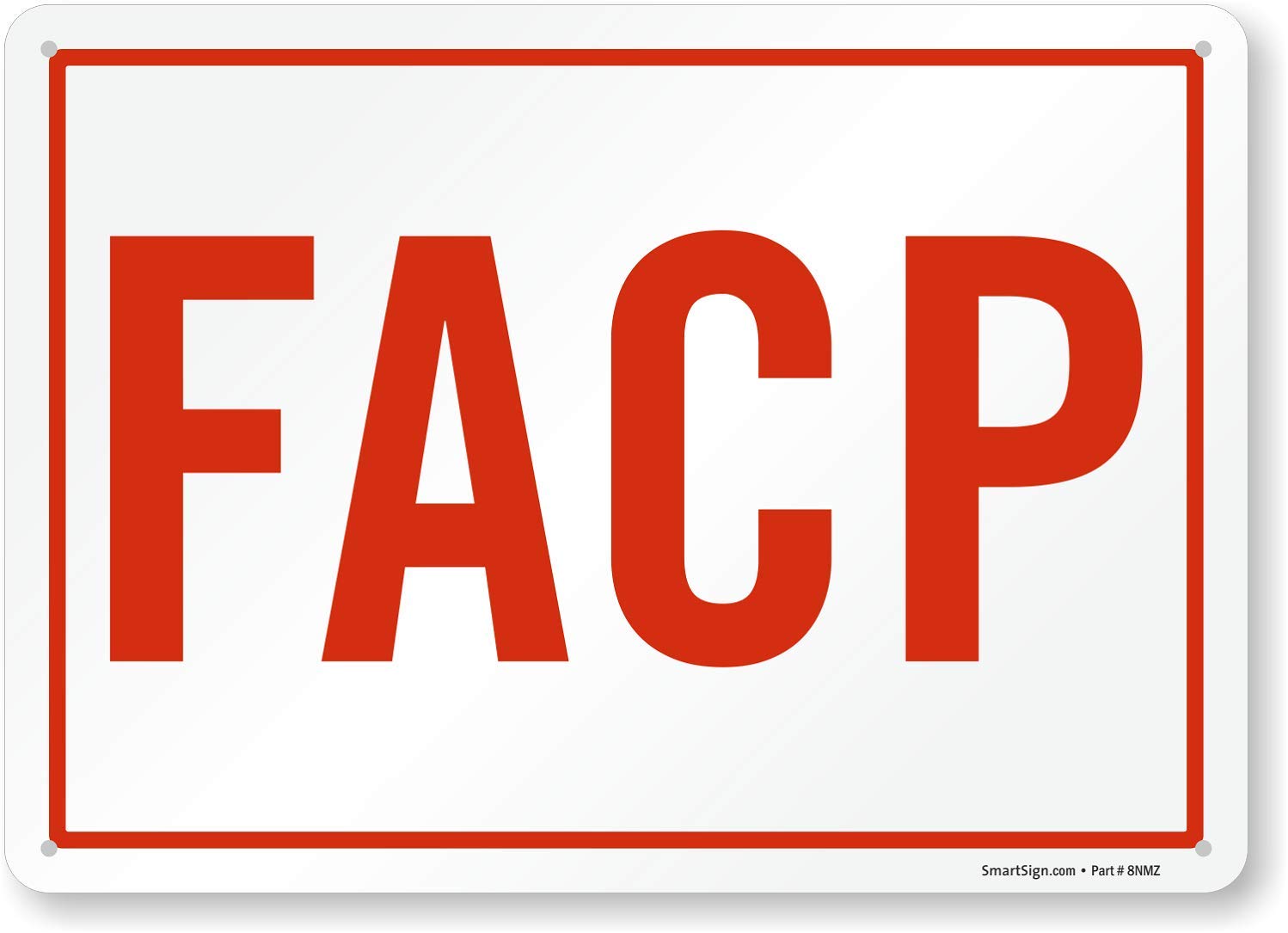 SmartSign "FACP" Sign | 10" x 14" Aluminum