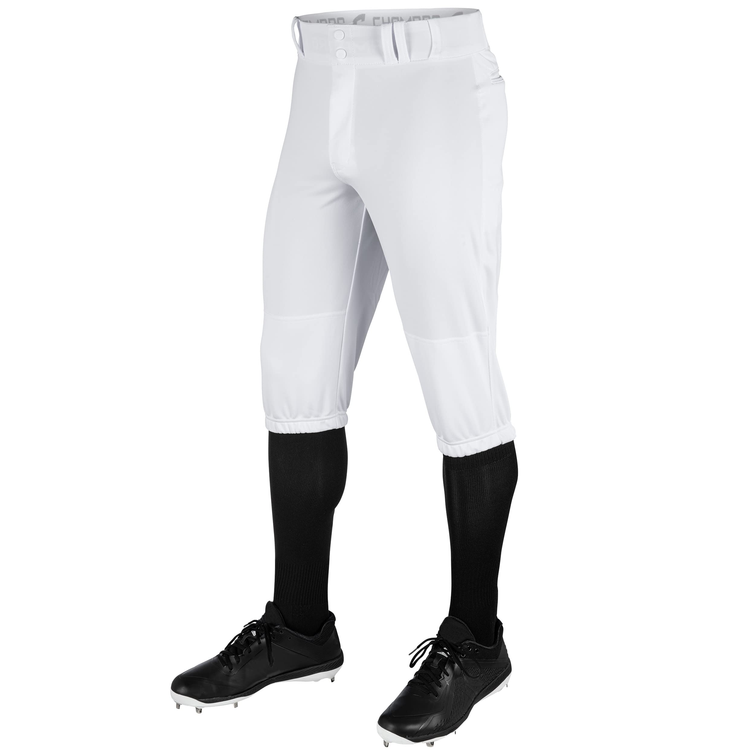 CHAMPRO Boys Knicker Baseball Uniform Pants, White, Medium US