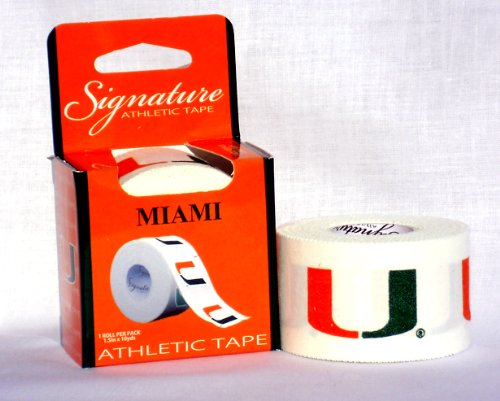 Athletic Tape - Univ of Miami Hurricanes (1.5in X 10yds)