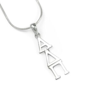 The Collegiate Standard Alpha Delta Pi Sterling Silver Lavaliere Pendant