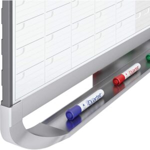 Quartet Dry Erase Calendar Board, Magnetic Whiteboard Planner, 4' x 3', 4 Months, Total Erase Surface, Prestige 2 (4MCP43P2)