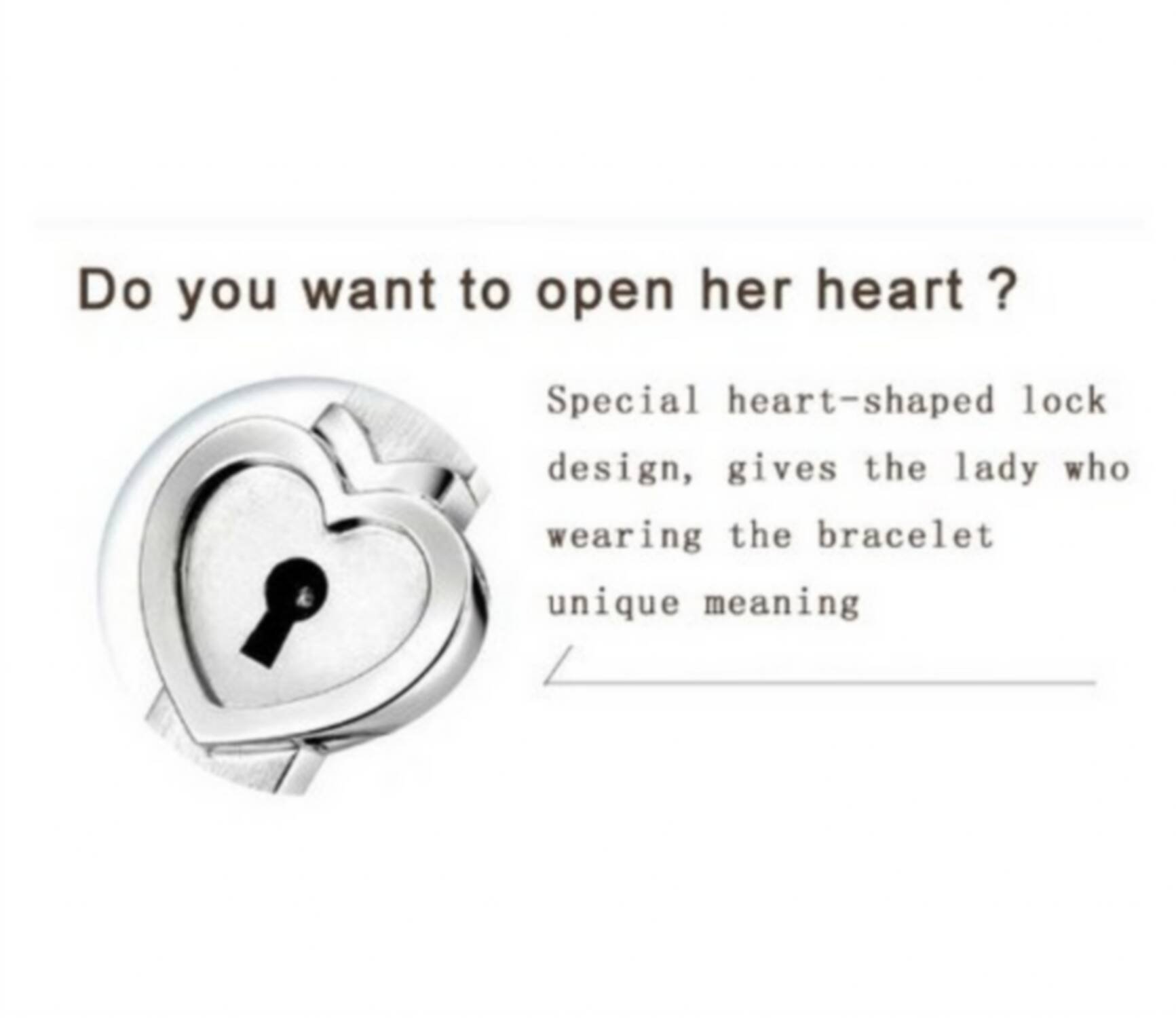 Naivo Romantic Stainless Steel Bracelet Love Heart Lock Bangle Key Pendants Necklace Lovers Jewelry set (Steel color)