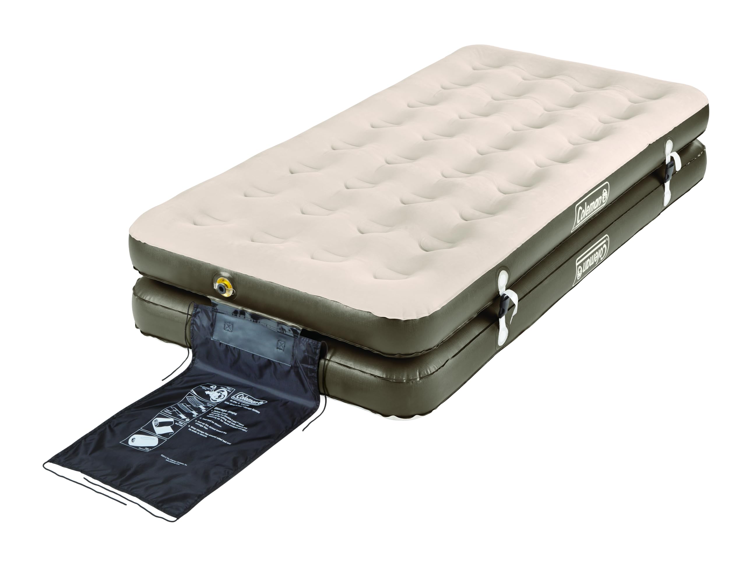 Coleman EasyStay Plus Single-High 4-in-1 Convertible Twin Air Mattress, Ideal for Camping and Home Use