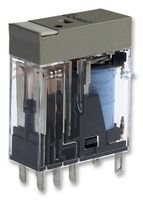 omron industrial automation g2r-2-sn dc24(s) power relay, dpdt, 24vdc, 5a, plug in