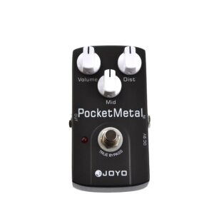 JOYO JF-35 Pocket Metal Distortion Guitar Effect Pedal - True Bypass, DC 9V and Battery Supported