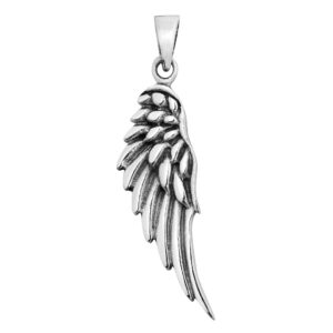 AerraVida Heavenly Angel Wing .925 Sterling Silver Pendant | Cute Wings of Angel DIY Pendant for Women