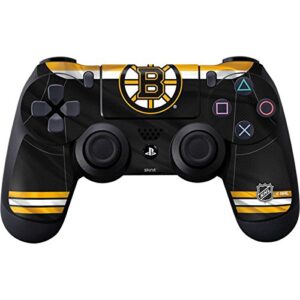 skinit decal gaming skin for ps4 controller - officially licensed nhl boston bruins home jersey design