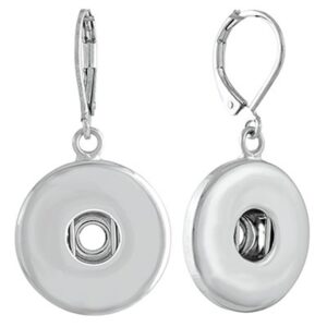 the good bead ginger snaps silver leverback earrings interchangeable jewelry accessory sn90-43