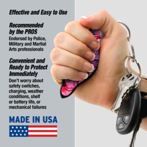 MUNIO Self Defense Keychain Kit – Personal Safety Device, Portable and Legal for Airplane Travel, TSA Approved, Made in the USA (Spring Breeze)