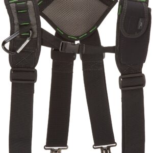 McGuire-Nicholas - BL-30289 30289 Bl- Load Bearing Gelfoam Suspenders For Added Back Support, Black Black