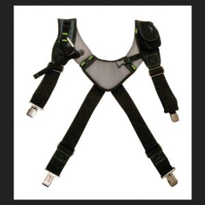 McGuire-Nicholas - BL-30289 30289 Bl- Load Bearing Gelfoam Suspenders For Added Back Support, Black Black