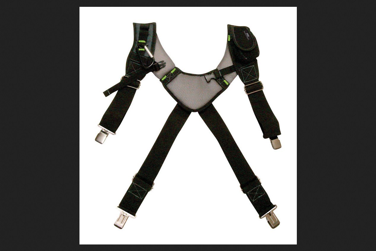 McGuire-Nicholas - BL-30289 30289 Bl- Load Bearing Gelfoam Suspenders For Added Back Support, Black Black