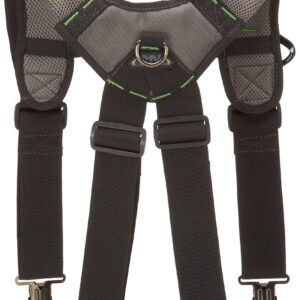 McGuire-Nicholas - BL-30289 30289 Bl- Load Bearing Gelfoam Suspenders For Added Back Support, Black Black