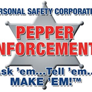 Pepper Enforcement PE510M-FT Splatter Stream Pepper Spray - Maximum Strength 10% OC Formula - Emergency Self Defense Personal Protection & Safety (4-Pack Stream Pepper Spray)