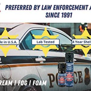 Pepper Enforcement PE510M-FT Splatter Stream Pepper Spray - Maximum Strength 10% OC Formula - Emergency Self Defense Personal Protection & Safety (4-Pack Stream Pepper Spray)