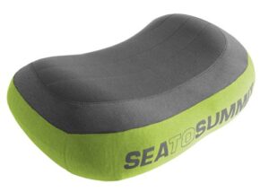 sea to summit aeros premium pillow grey/green reg