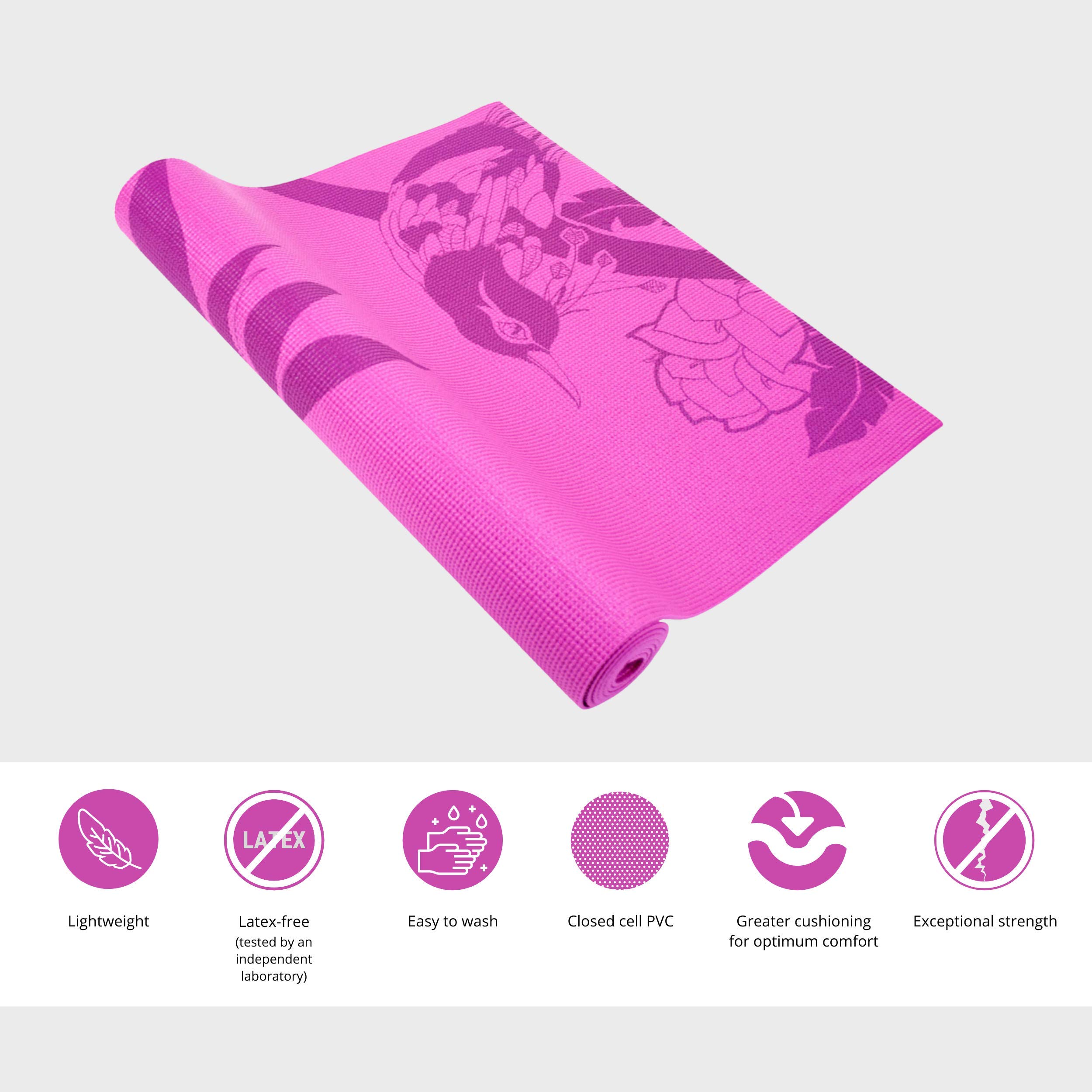 Wai Lana Yogi Birds of Paradise Mat, Pink