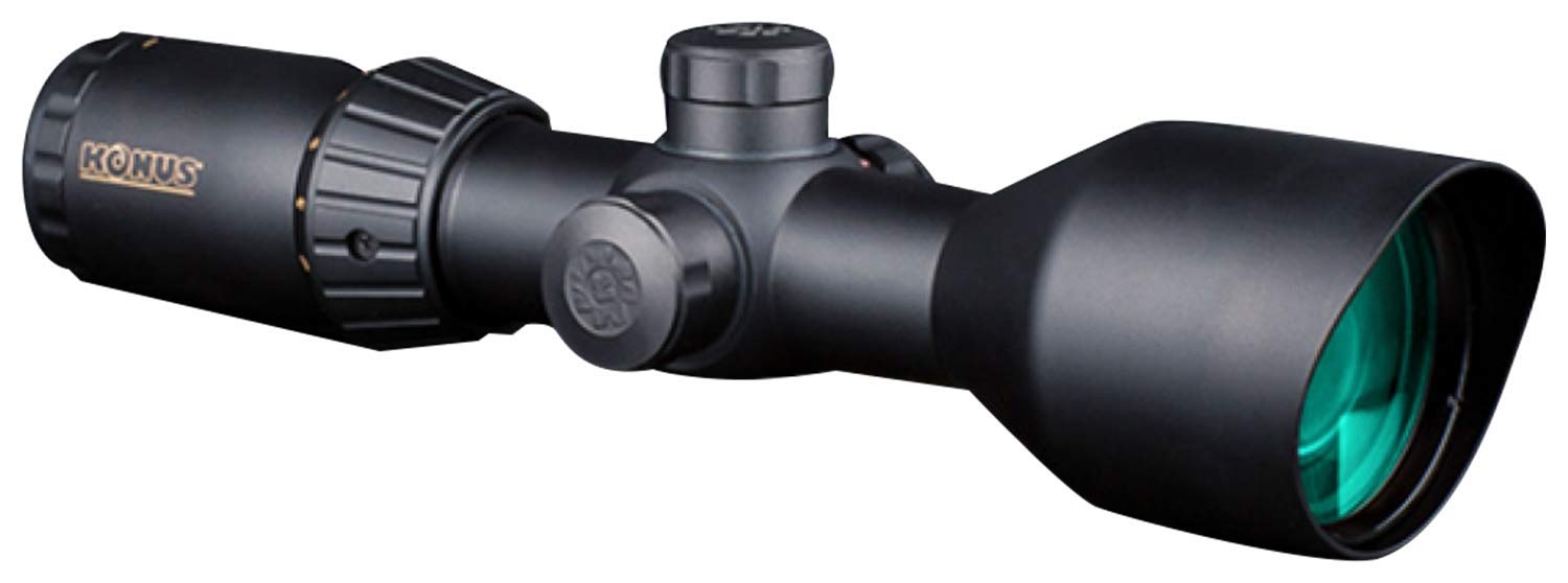 Konus - KonusPro-T30 7292 3X-12X50mm Riflescope with Engraved/Illuminated Mil-Dot Reticle and included 30mm Dual-T Mounting Rings